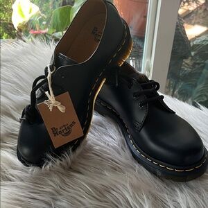 Dr. Martens Black Boots with Yellow Sole